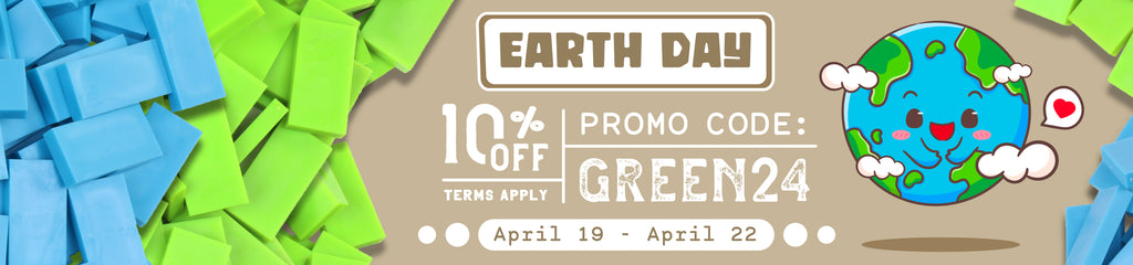 Earth Day use promo code green24 for 10 percent off your order