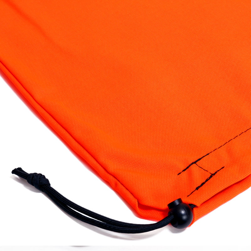 Neon Orange Storage Bag Closeup