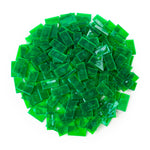 Emerald Clear Green dominoes pile of bulk