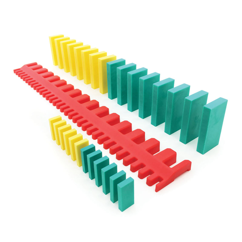 Domino Template Red With dominoes