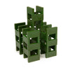 Forest green bulk dominoes closeup
