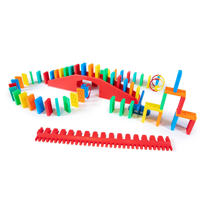 Bulk Dominoes Kinetic Kit with basic template and spinner and bridge