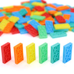 Kinetic Dominoes Closeup of colors