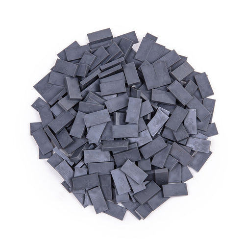 Bulk Dominoes Mini Clear dark grey