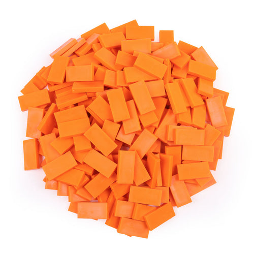 Bulk Dominoes Neon Oranges Pile